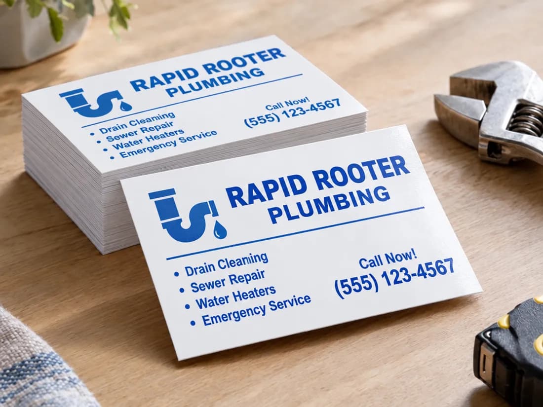 Tear-Proof Business Cards, typical version