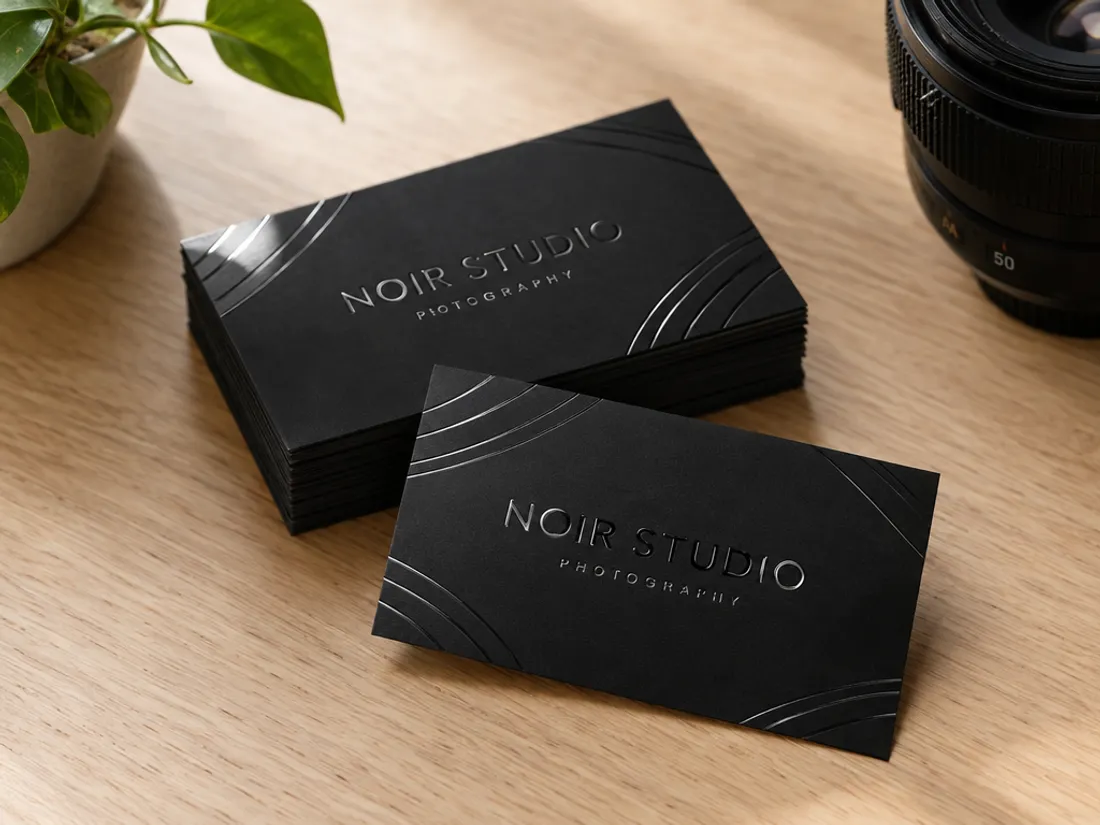 Raised Spot UV Business Cards, redesigned by PrintFlashy