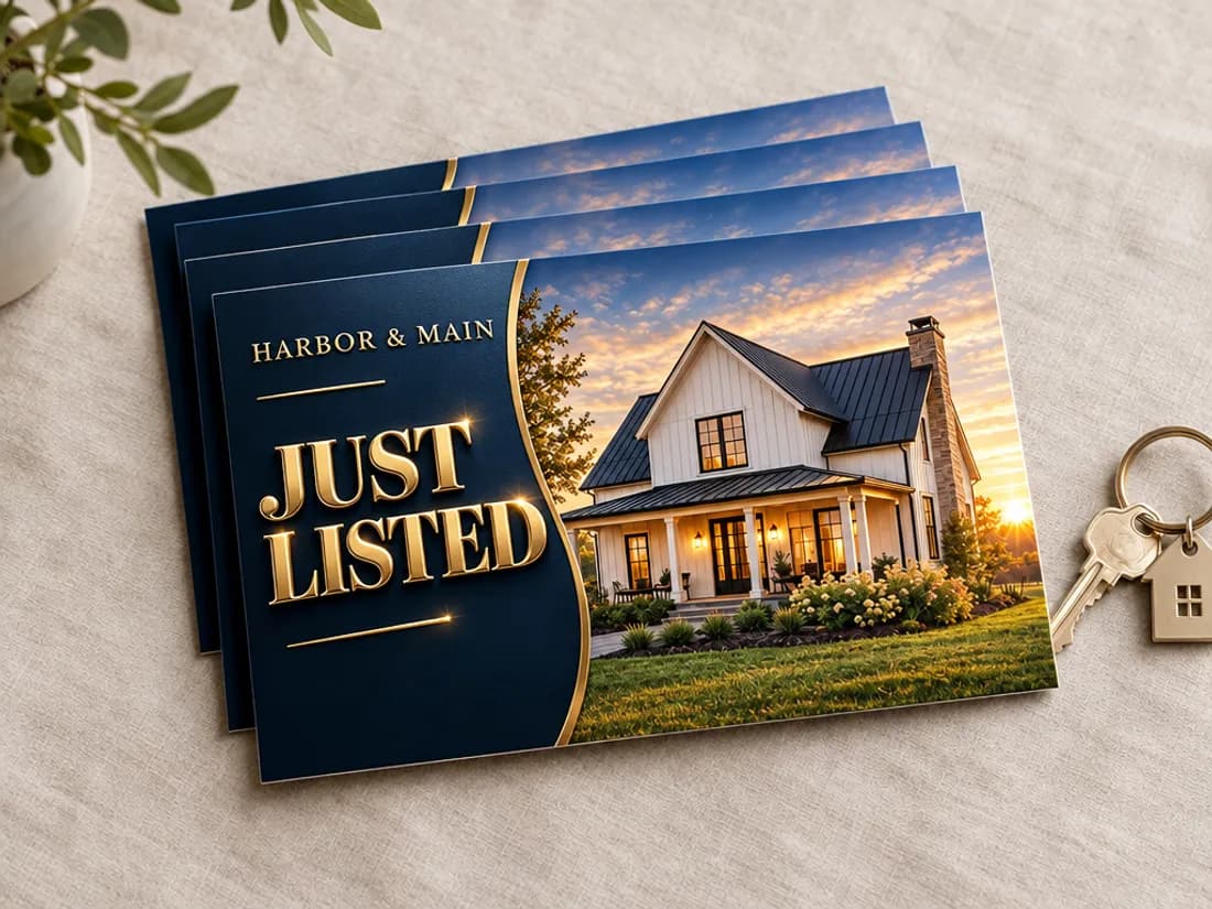 Postcards, redesigned by PrintFlashy