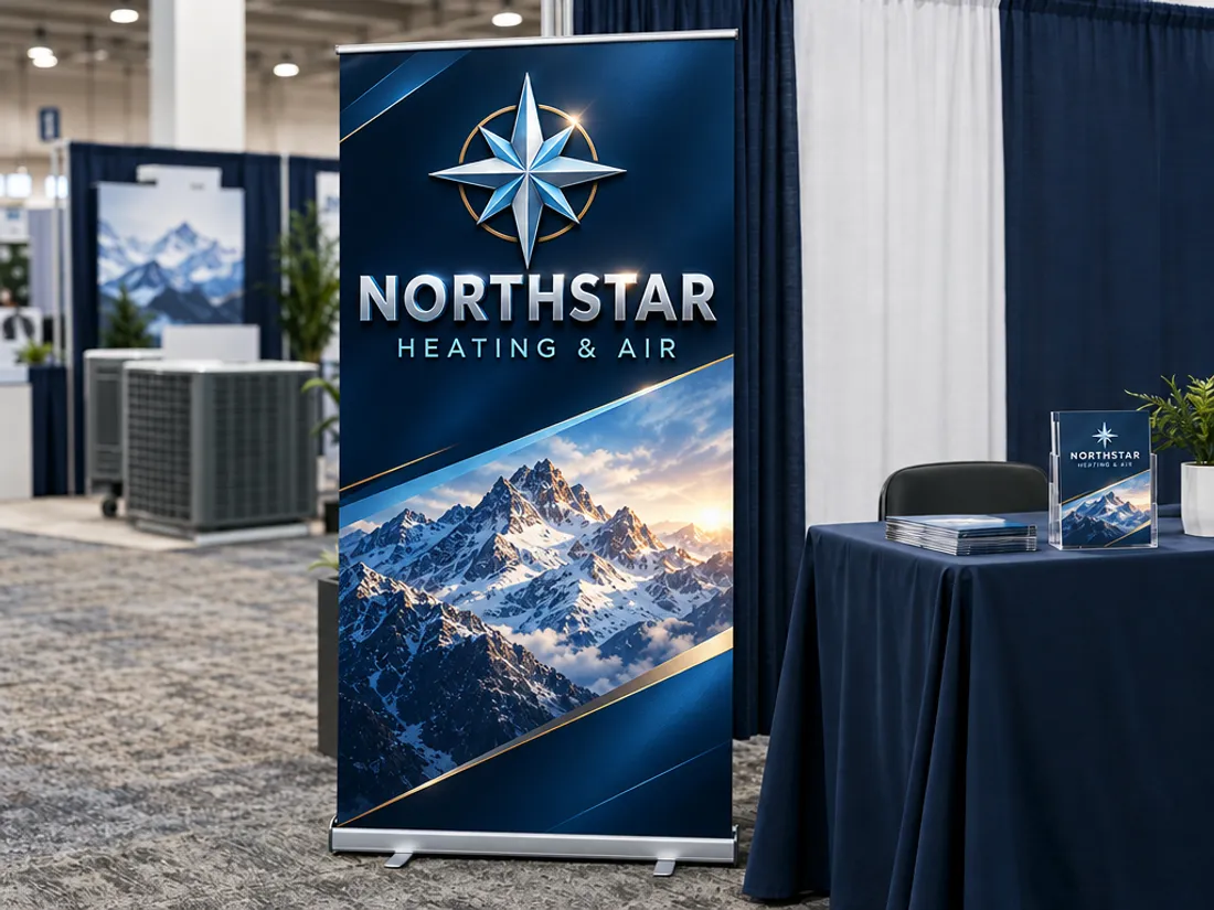 Retractable Banner Stands, redesigned by PrintFlashy