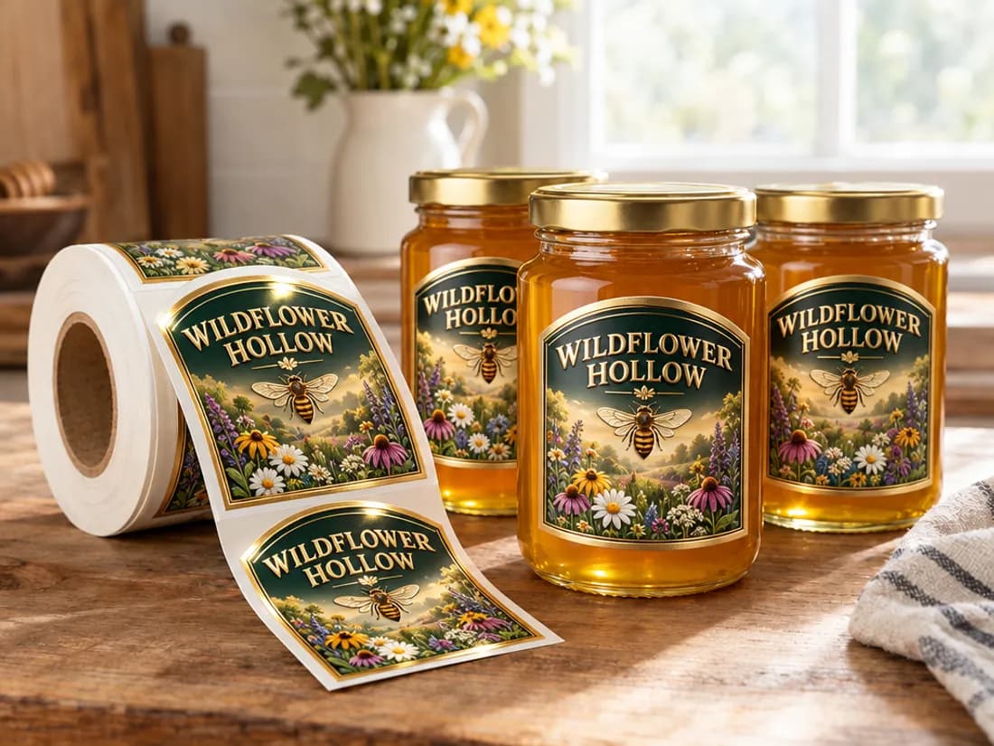 Roll Labels, redesigned by PrintFlashy