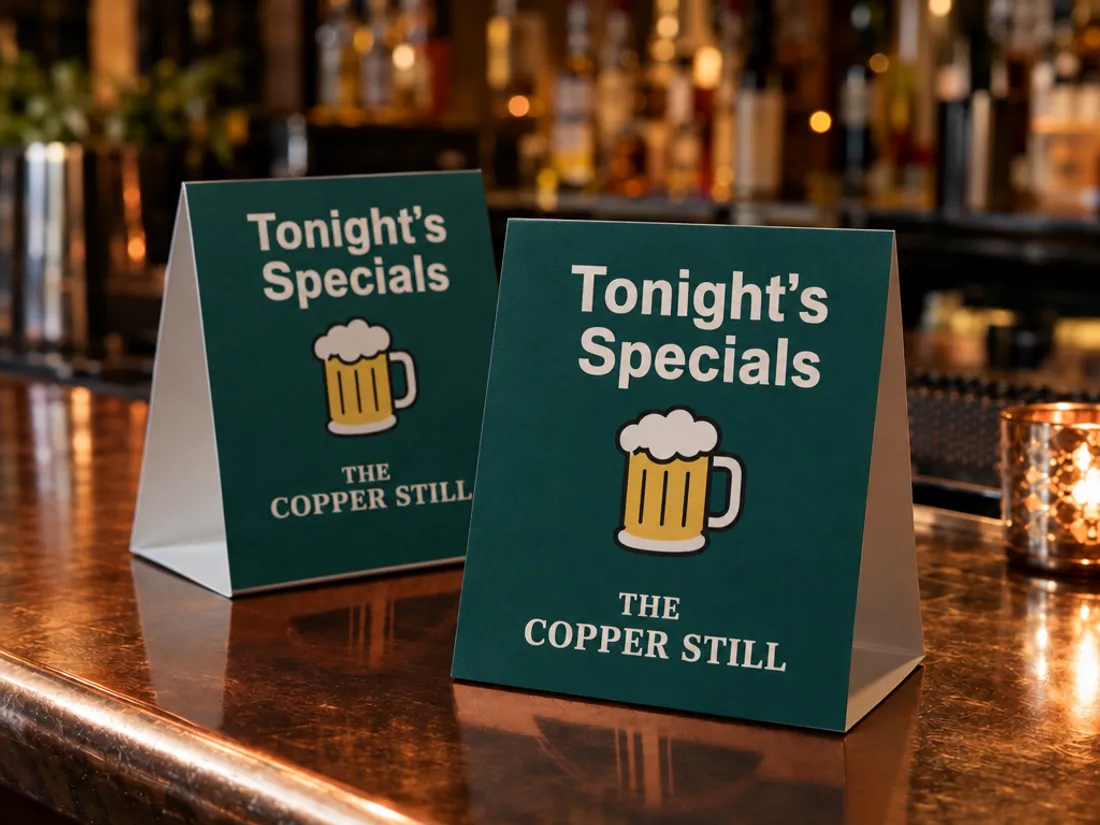 Table Tents, typical version