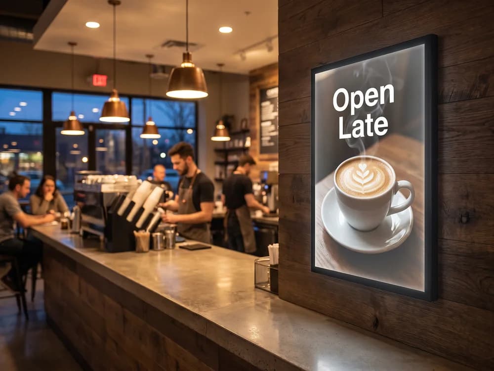 Lit Window Signs