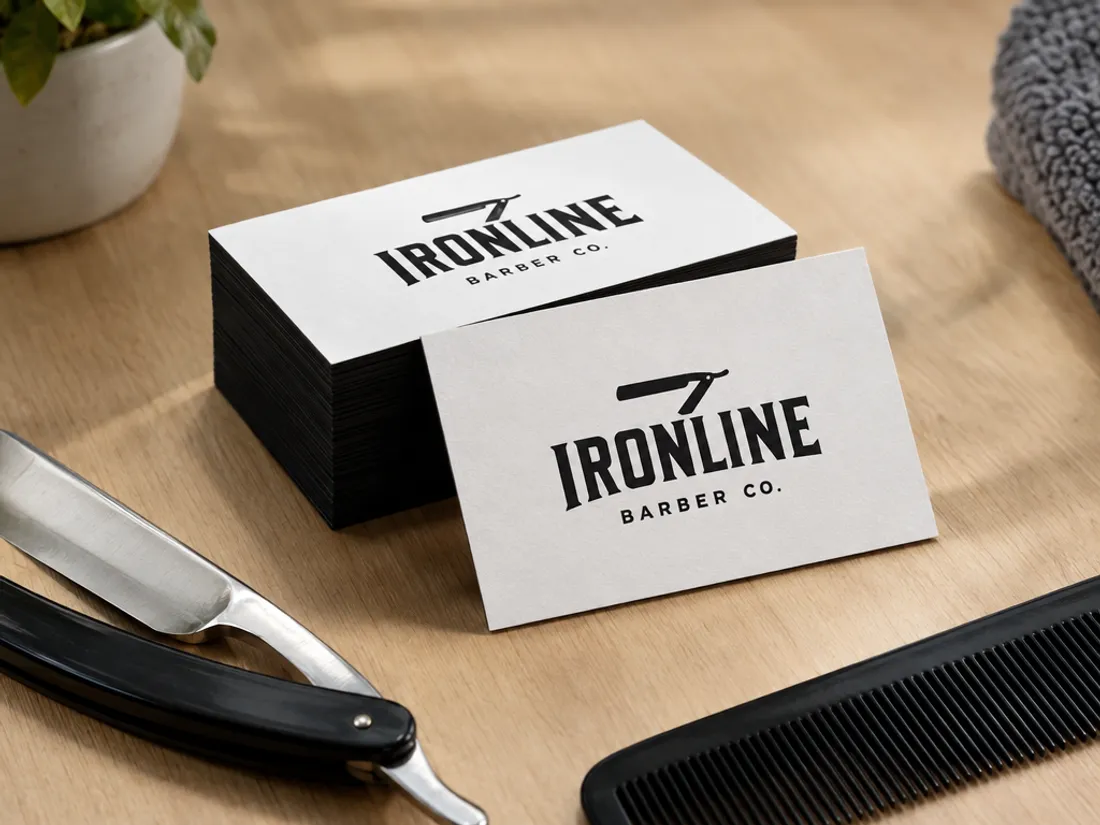 Black Edge Business Cards, redesigned by PrintFlashy