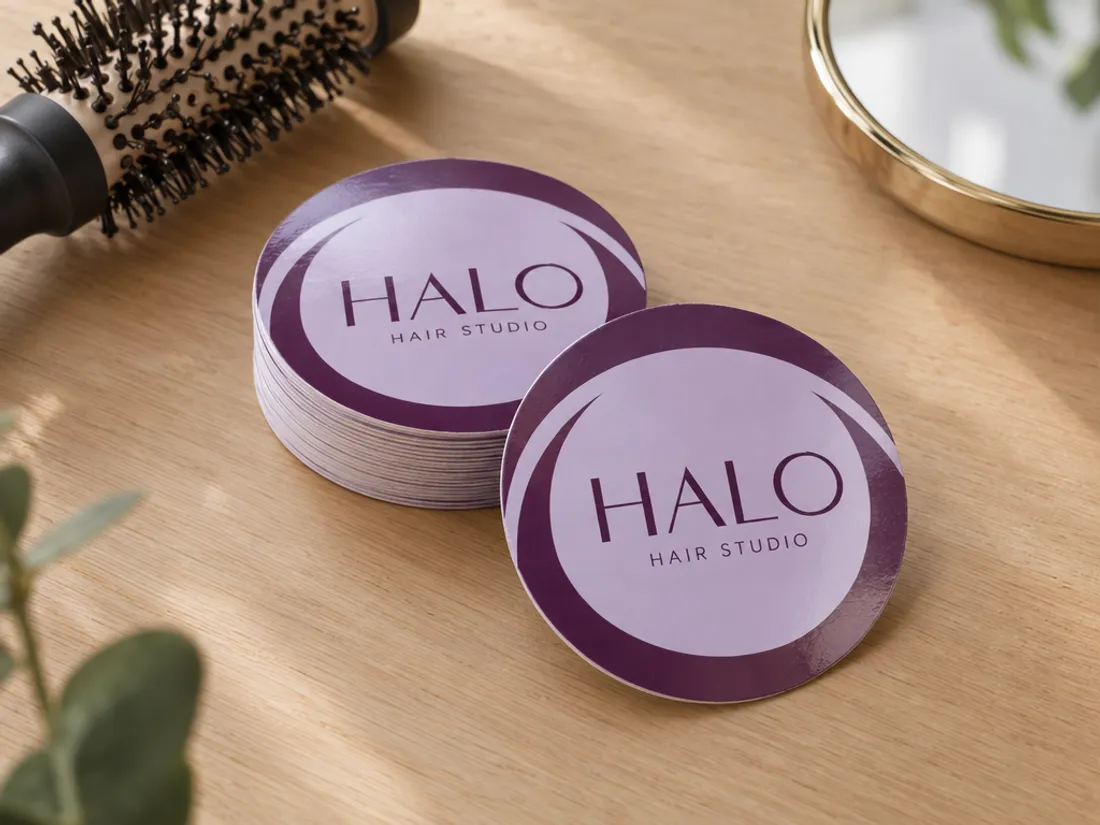 Circle Business Cards, redesigned by PrintFlashy