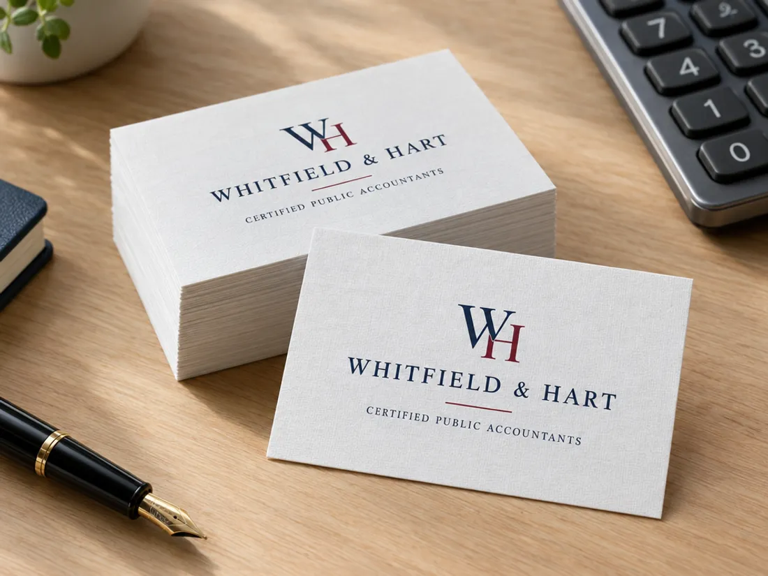 Linen Business Cards, redesigned by PrintFlashy