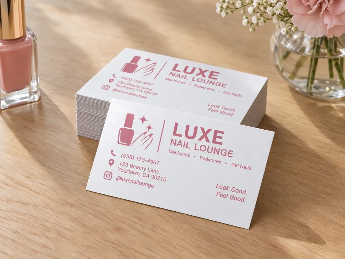 Pearl Business Cards, typical version