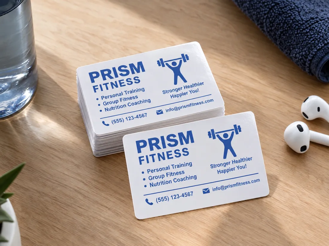 Plastic Business Cards, typical version